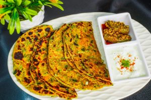 Aloo,Paratha,Or,Methi,Paratha,Also,Known,As,Potato,Or